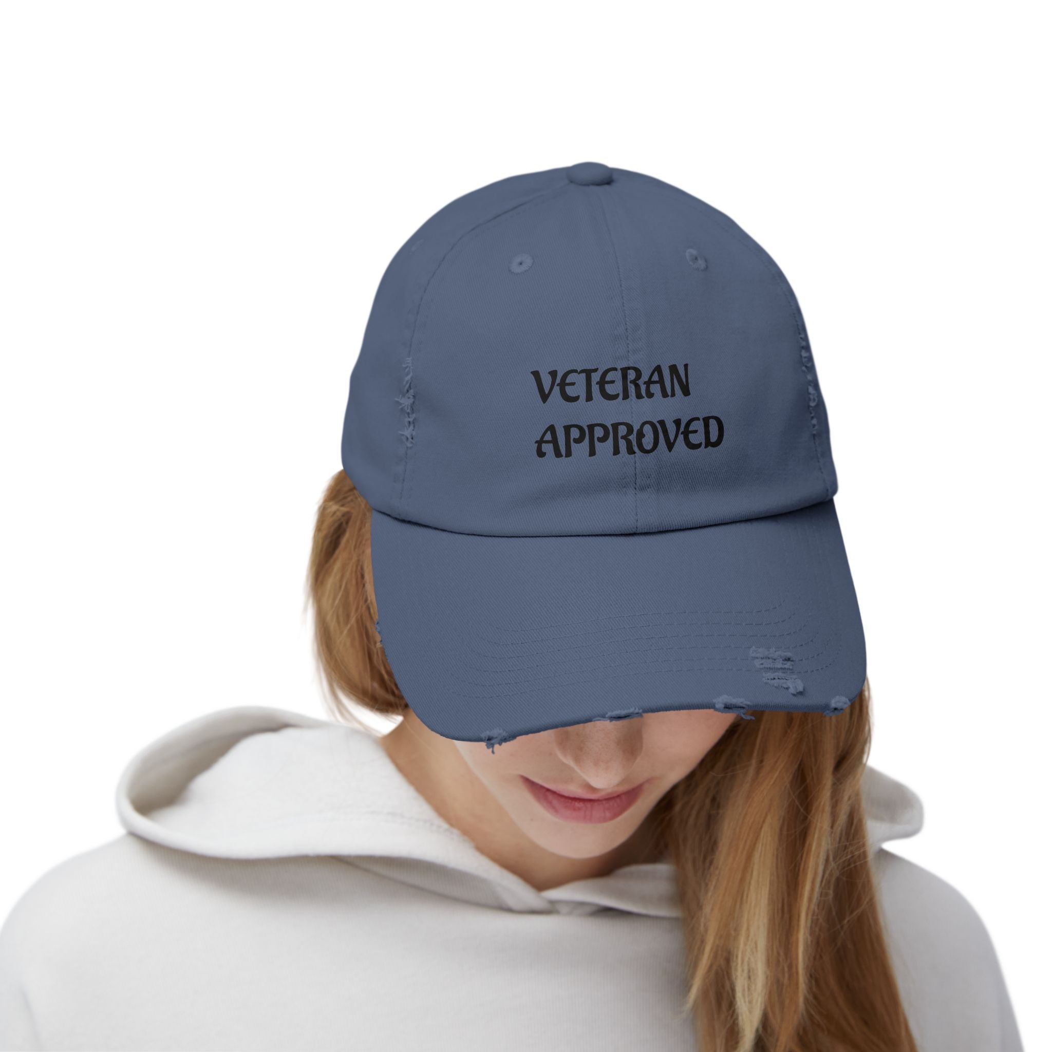 Veteran Approved Distressed Cap | Unisex Hat for Casual Style | Ideal for Veterans Day, Gift for Military Families, Everyday Wear, [...]