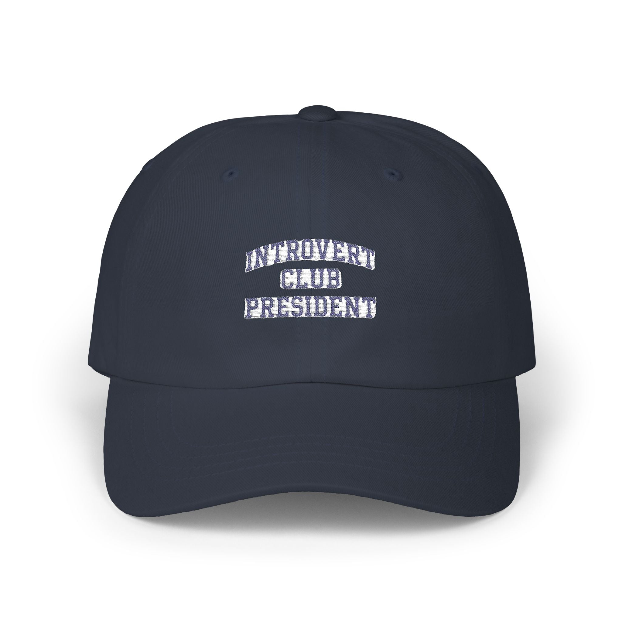 Introvert Club President Dad Cap