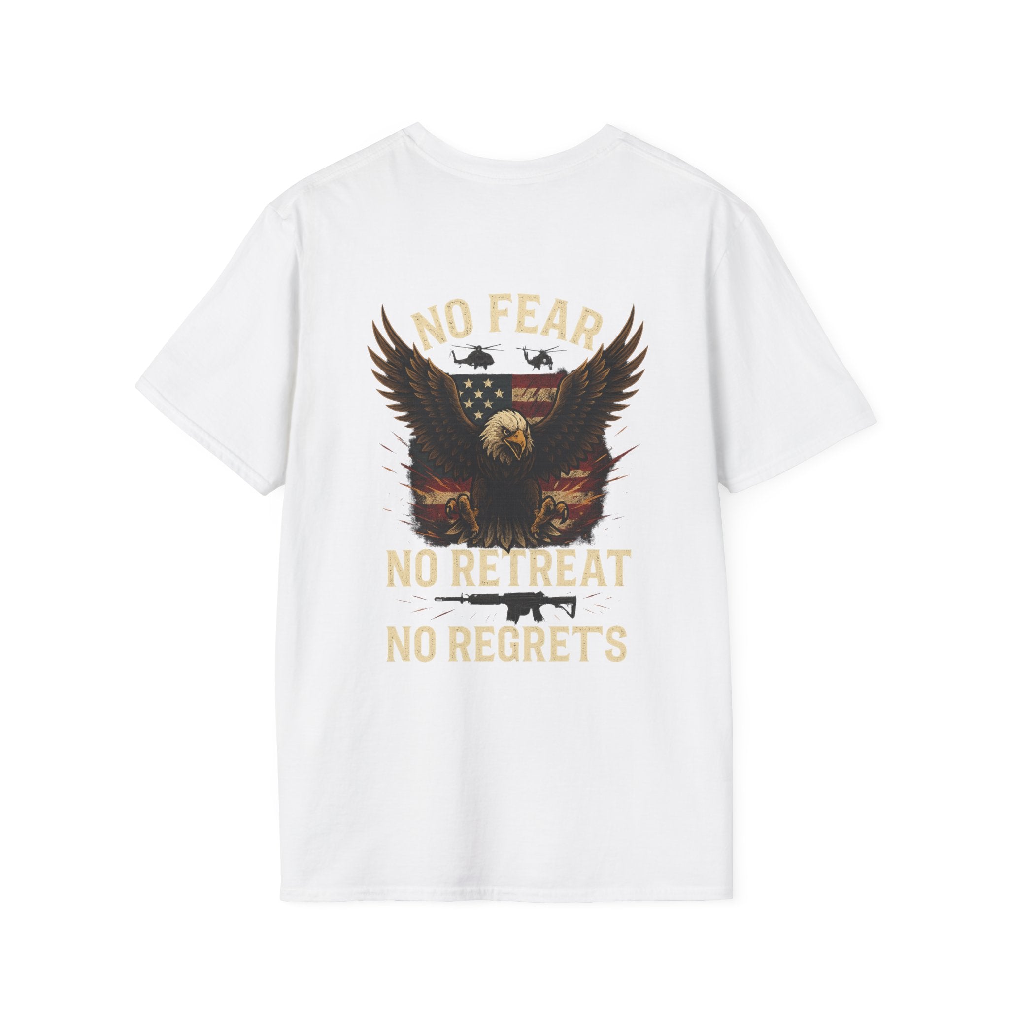 Unisex Graphic Tee | No Fear, No Retreat, No Regrets T-Shirt