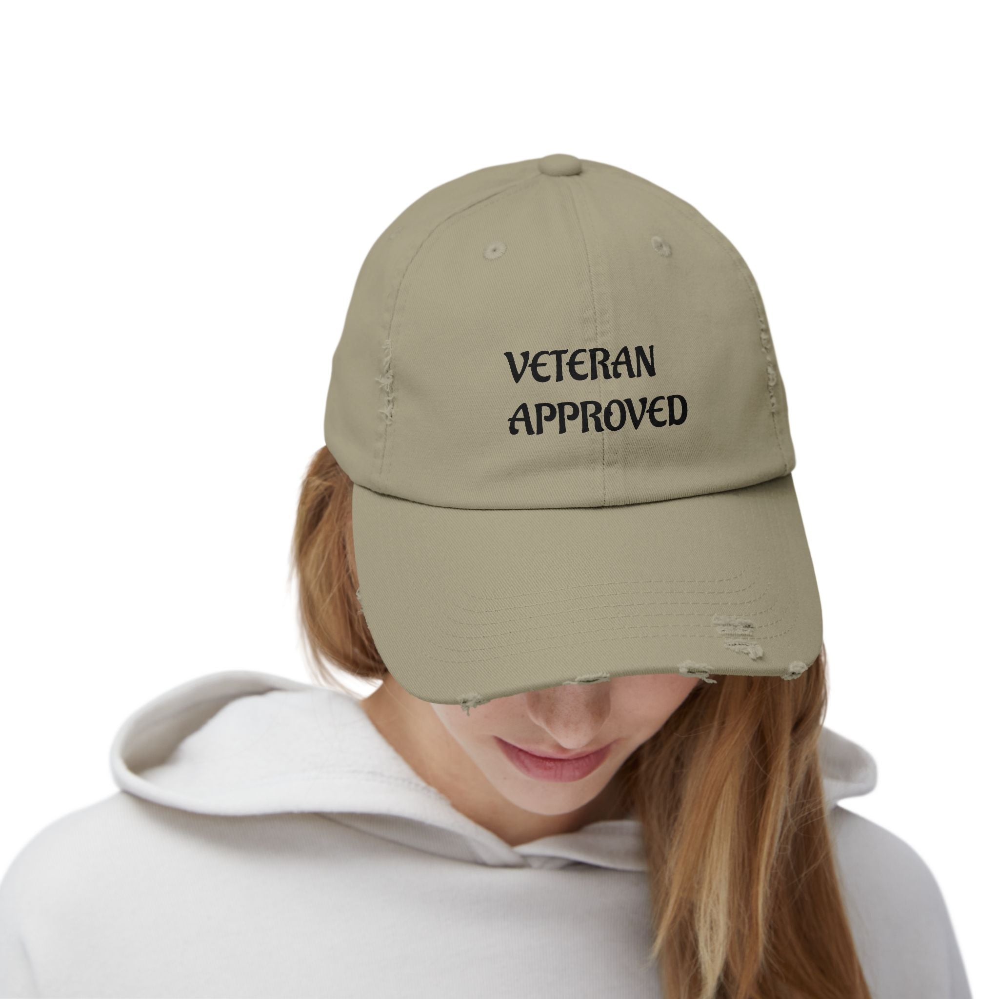 Veteran Approved Distressed Cap | Unisex Hat for Casual Style | Ideal for Veterans Day, Gift for Military Families, Everyday Wear, [...]