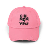 Unisex Distressed Cap for Girl Moms, Casual Hat Gift, Trendy Headwear, Summer Accessory, Outdoor Fashion, Everyday Wear