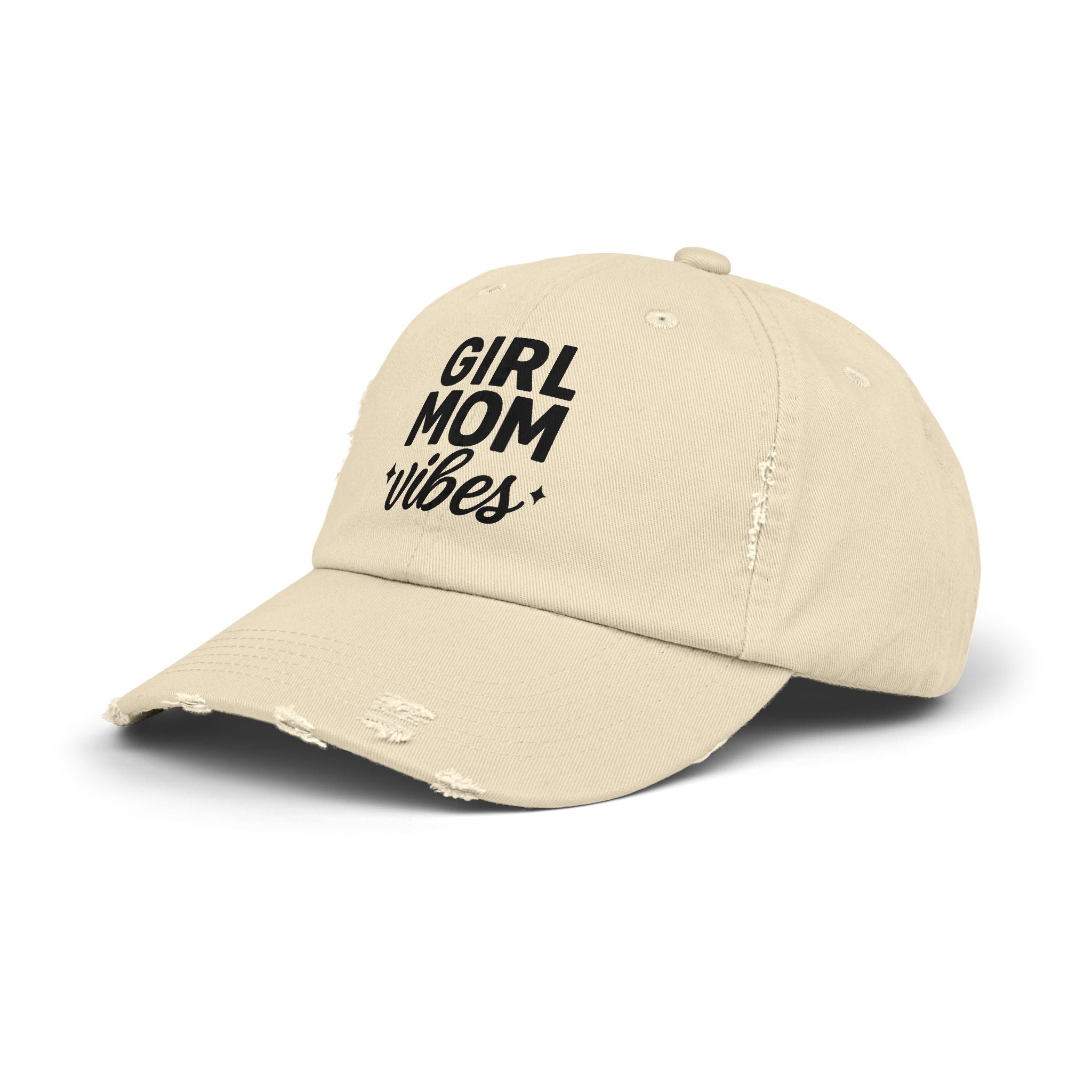 Unisex Distressed Cap for Girl Moms, Casual Hat Gift, Trendy Headwear, Summer Accessory, Outdoor Fashion, Everyday Wear