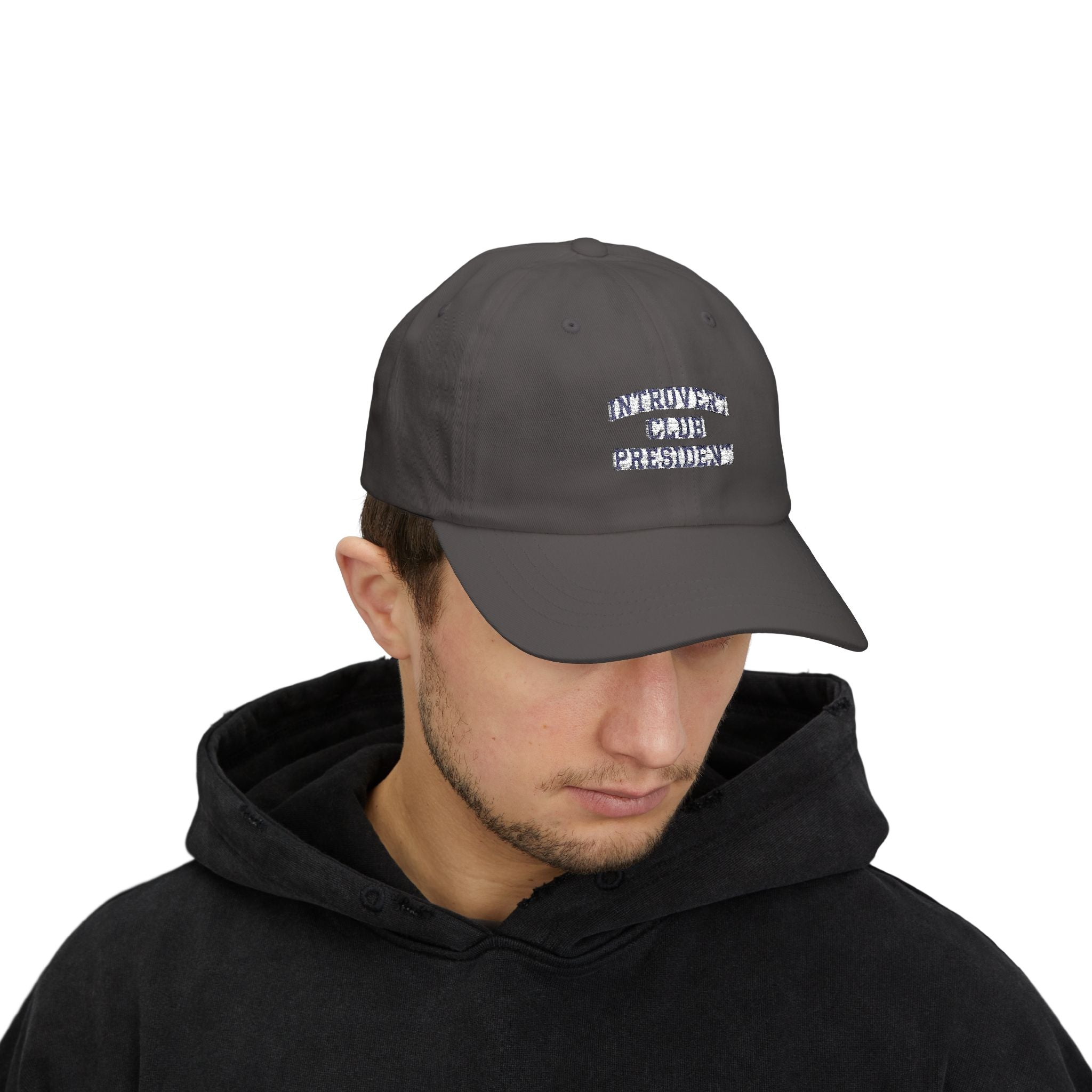 Introvert Club President Dad Cap