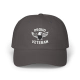Proud Veteran Classic Dad Cap, Adjustable Cap for Dads, Gift for Veterans, Casual Headwear for Men, Military Appreciation Merch