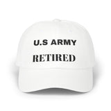 U.S. Army Retired Cap - Classic Dad Cap for Veterans, Military Gift, Casual Wear, Unisex Hat, Patriotic Accessory