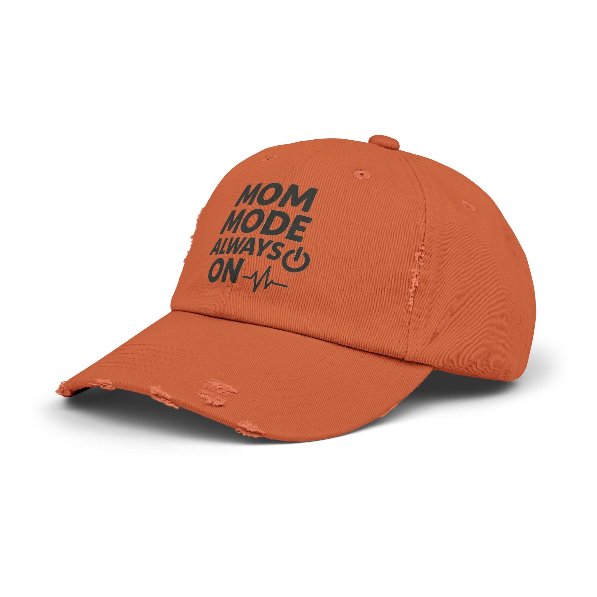 Unisex Distressed Cap with 'Mom Mode Always On' Design | Trendy Hat for Moms, Casual Wear, Gift for Mother's Day, Birthday, Parenting, [...]